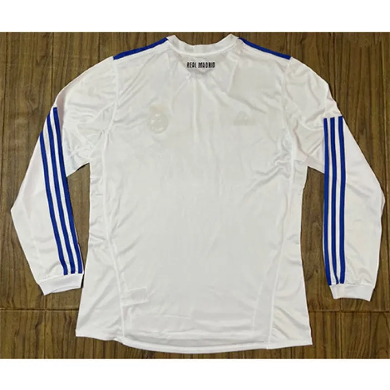 Real Madrid Long-Sleeved Retro Jersey 2010/11 Home - White