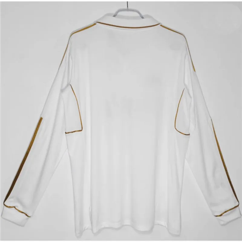 Real Madrid Langarm-Retro-Trikot 2011/12 Heimspiel - Weiß