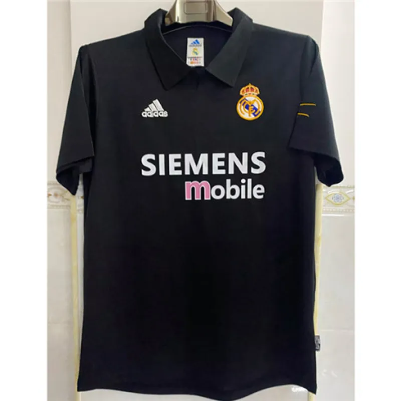 Real Madrid Retro Jersey  2002/03 Away - Black