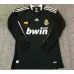 Real Madrid Langärmeliges Retro-Drittes Trikot 2008/09 - Schwarz