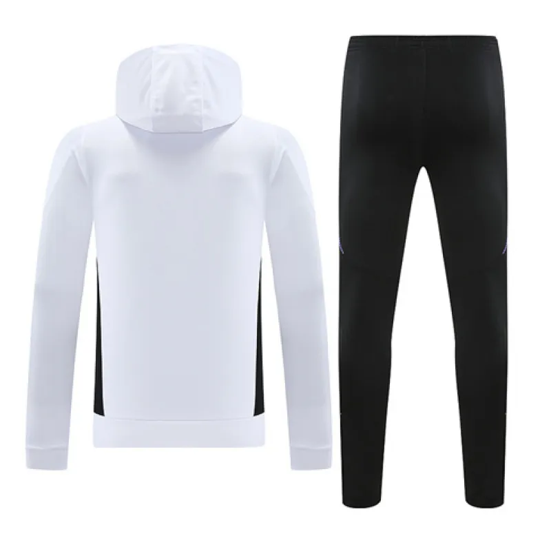 Real Madrid Hooded Sportswear 2024/25 Customized Version - White