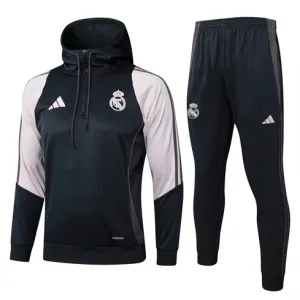 Real Madrid Kinder Hooded Sportbekleidung 2024/25 - Schwarz