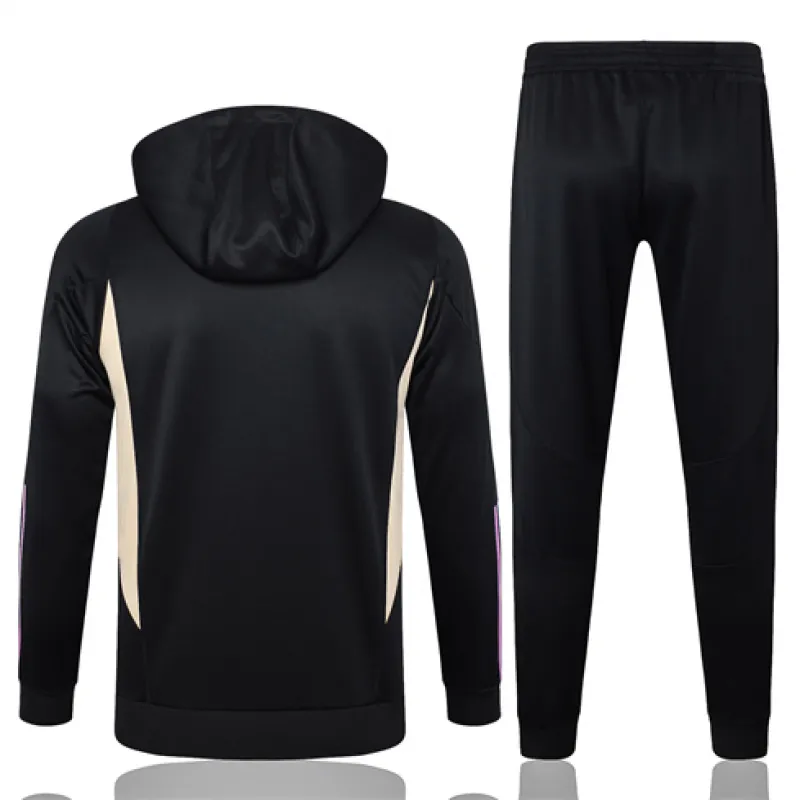 Real Madrid Kinder Hooded Sportbekleidung 2024/25 - Schwarz