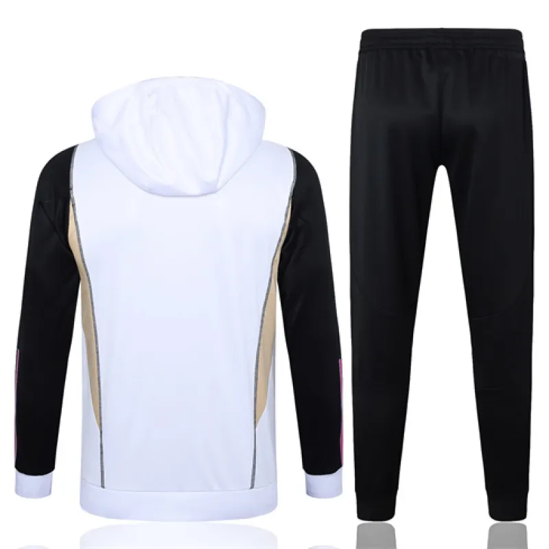 Real Madrid Children's Hooded Sportswear 2024/25 - White