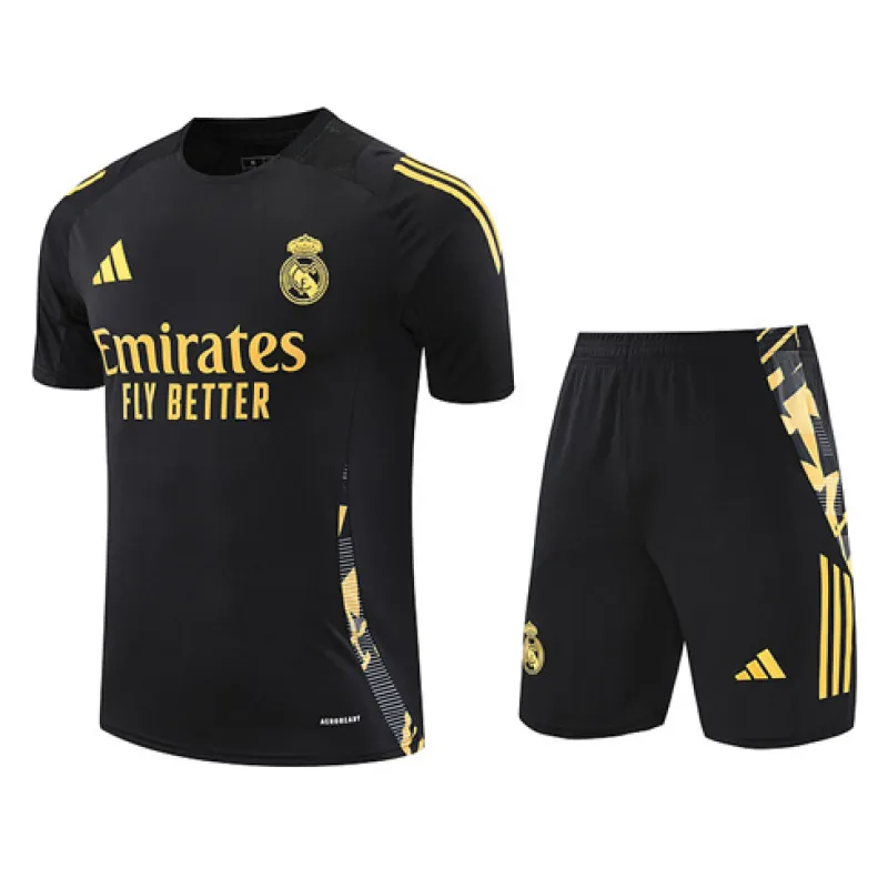 Camiseta de entrenamiento+pantalones cortos del Real Madrid 2024/25 - Negro