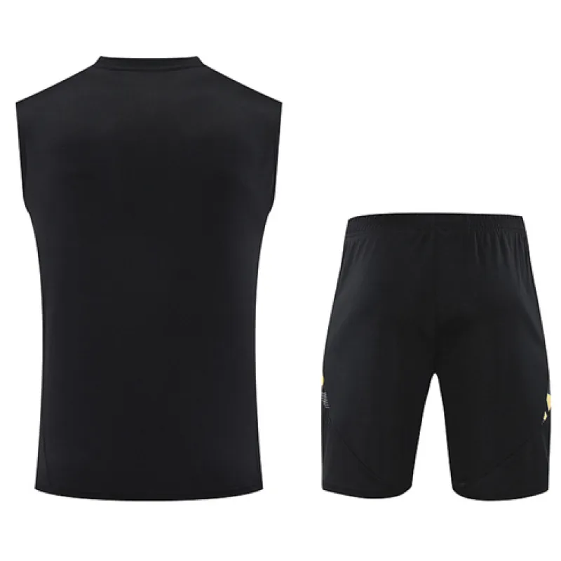 Conjunto de pantalones cortos y chaleco del Real Madrid 2024/25 - Negro