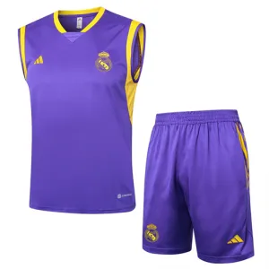 Conjunto de pantalones cortos y chaleco del Real Madrid 2024/25 - Morado
