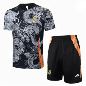 Real Madrid Kinder-Trainingsjersey + Shorts 2024/25 - Schwarz