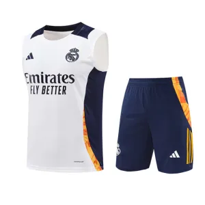 Conjunto de pantalones cortos y chaleco del Real Madrid 2024/25 - Blanca