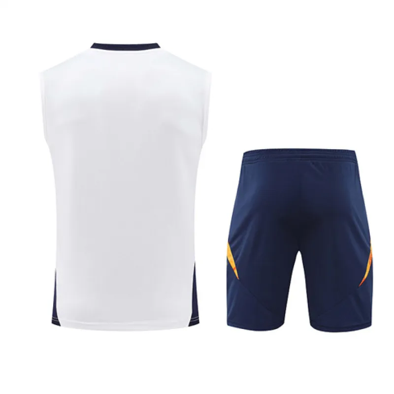 Set di shorts e gilet del Real Madrid 2024/25 - Bianco