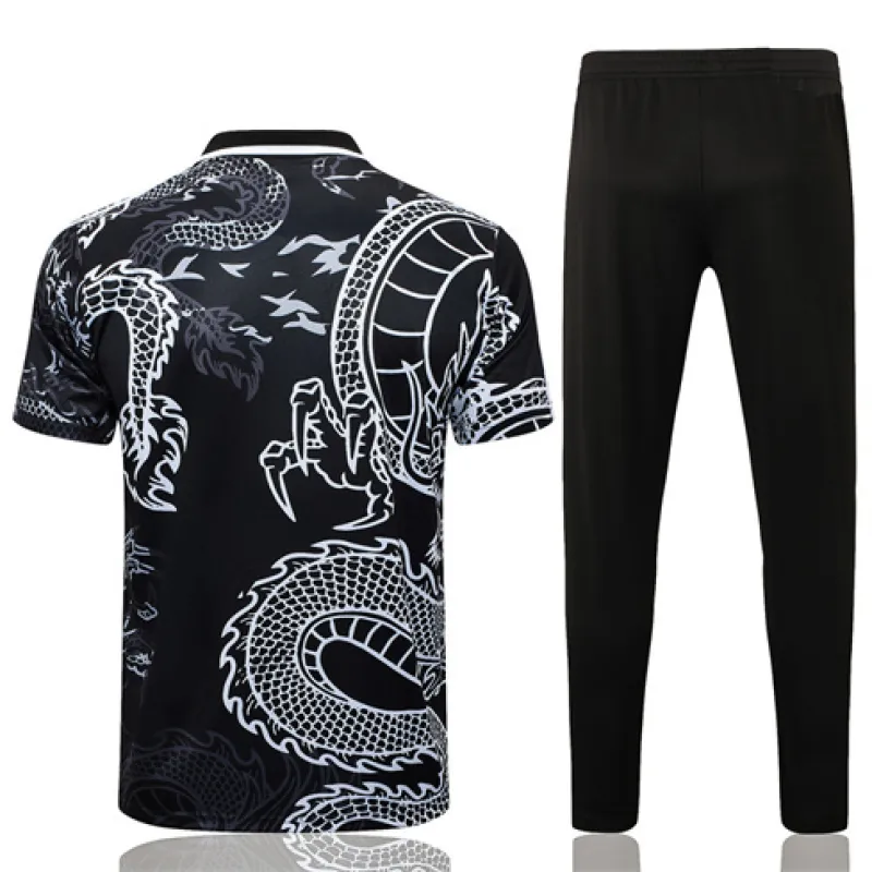 Camisa polo de entrenamiento + pantalones del Real Madrid 2024/25 - Negro