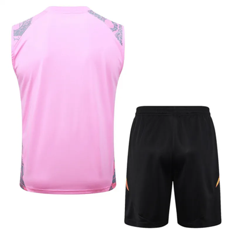 Conjunto de pantalones cortos y chaleco del Real Madrid 2024/25 - Rosado