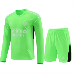 Real Madrid Goalkeeper's Long-sleeved Training Jersey + Shorts 2024/25 - Blue