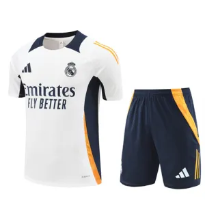 Real Madrid Children's Training Jersey + Shorts 2024/25 - White
