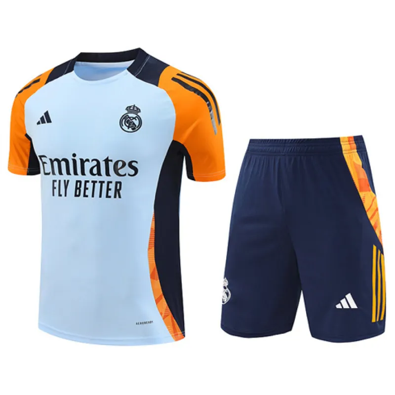 Camiseta de entrenamiento + pantalones cortos del Real Madrid 2024/25 - Azul