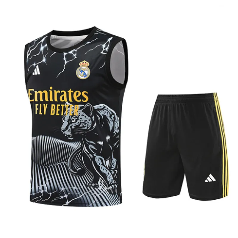 Real Madrid Shorts und Weste Set 2024/25 - Schwarz