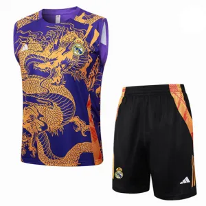 Conjunto de pantalones cortos y chaleco del Real Madrid 2024/25 - Morado