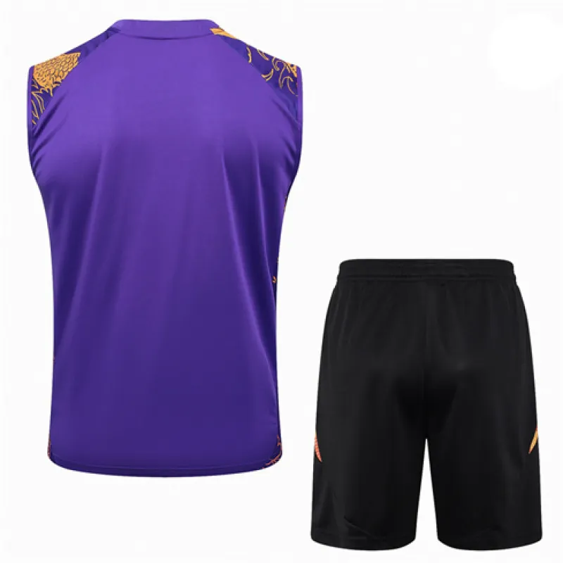 Conjunto de pantalones cortos y chaleco del Real Madrid 2024/25 - Morado