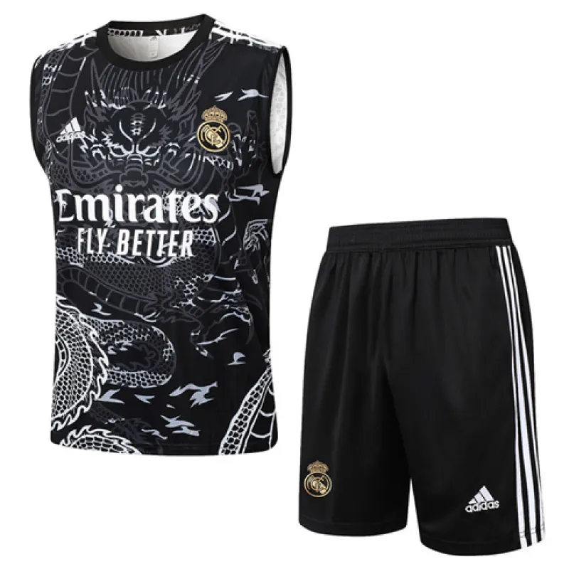 Real Madrid Shorts und Weste Set 2024/25 - Schwarz