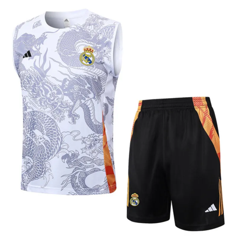 Real Madrid Shorts and Vest Set 2024/25 - White