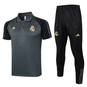 Real Madrid Training Polo Shirt + Trousers 2024/25 - Grey