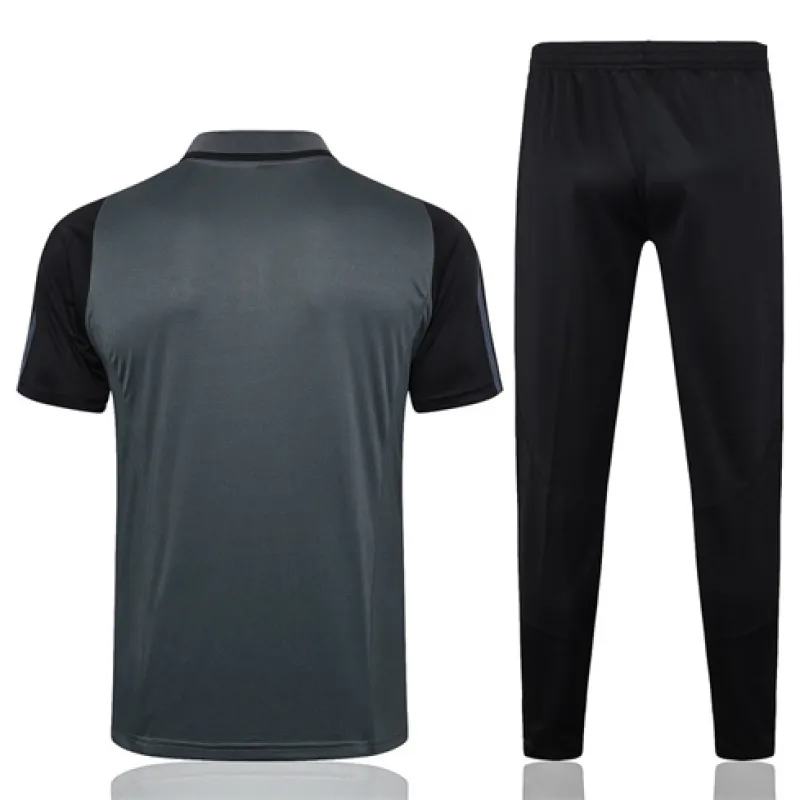 Real Madrid Trainings-Polo-Shirt + Hosen 2024/25 - Grau