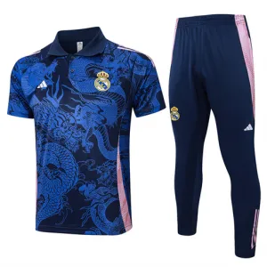 Real Madrid Training Polo Shirt + Trousers 2024/25 - Blue