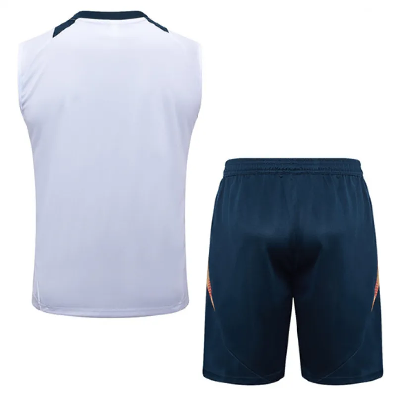 Ensemble de shorts et de gilet du Real Madrid 2024/25 - Blanc