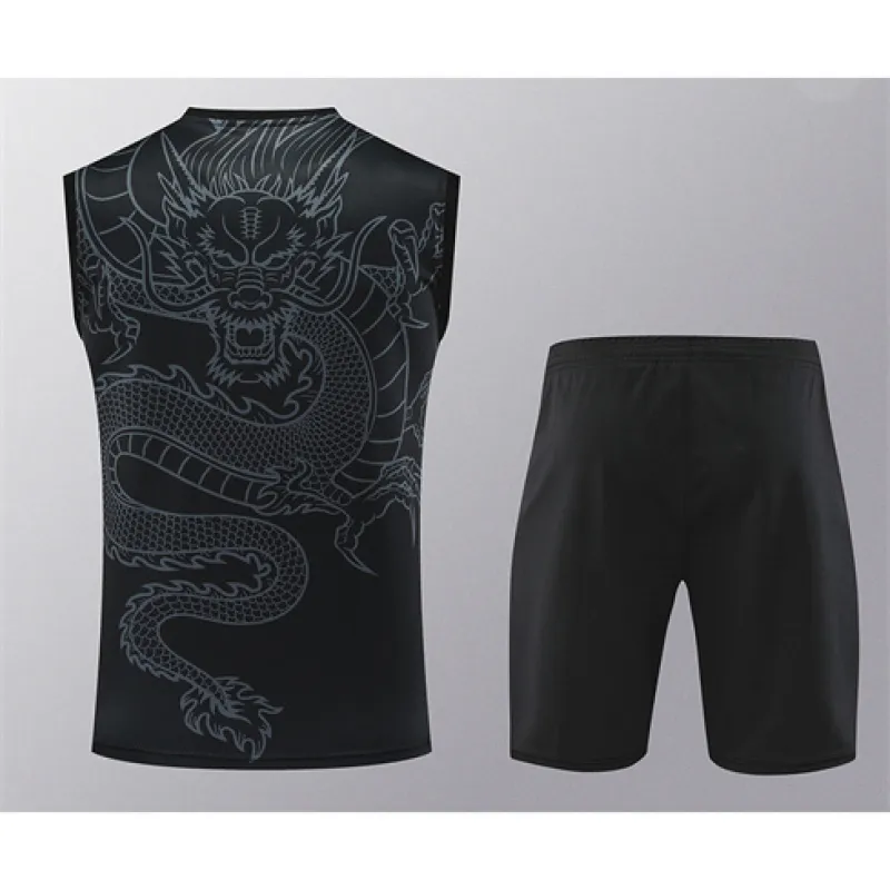 Real Madrid Shorts and Vest Set 2024/25 - Black