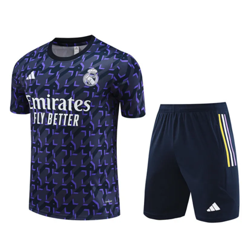 Real Madrid Children's Training Jersey + Shorts 2024/25 - Blue