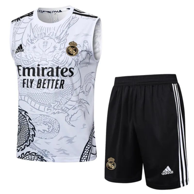 Real Madrid Shorts- und Weste-Set 2024/25 - Weiß