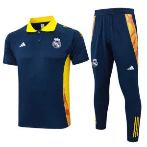 Real Madrid Training Polo Shirt + Trousers 2024/25 - Blue