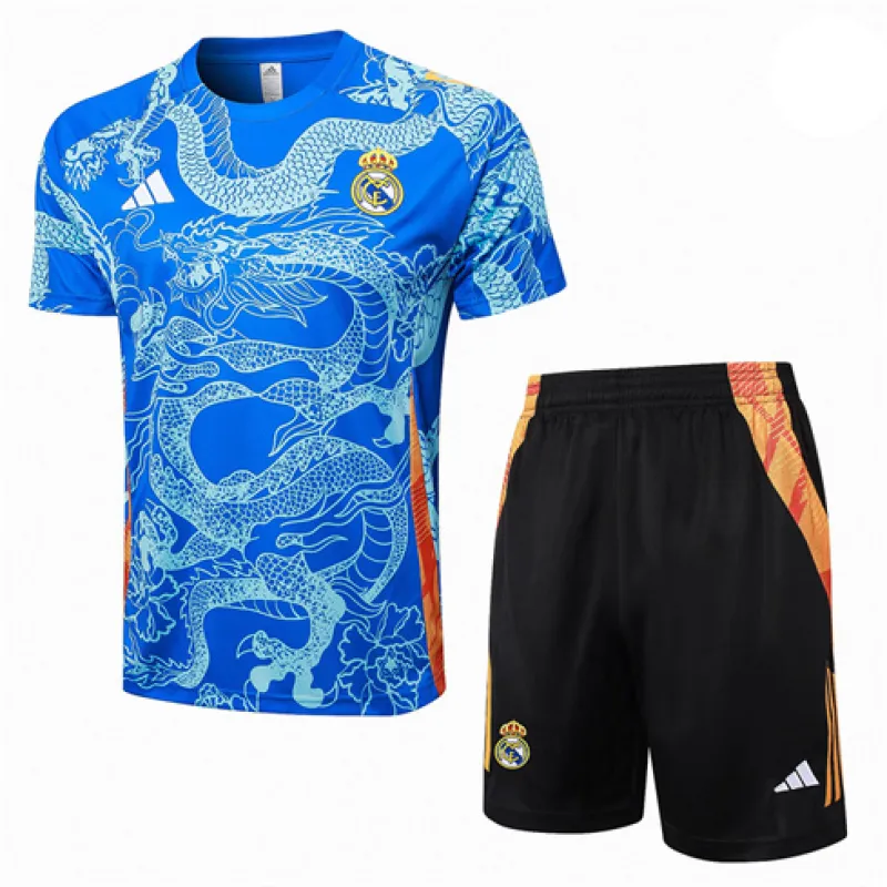 Camiseta de entrenamiento + pantalones cortos del Real Madrid 2024/25 - Azul