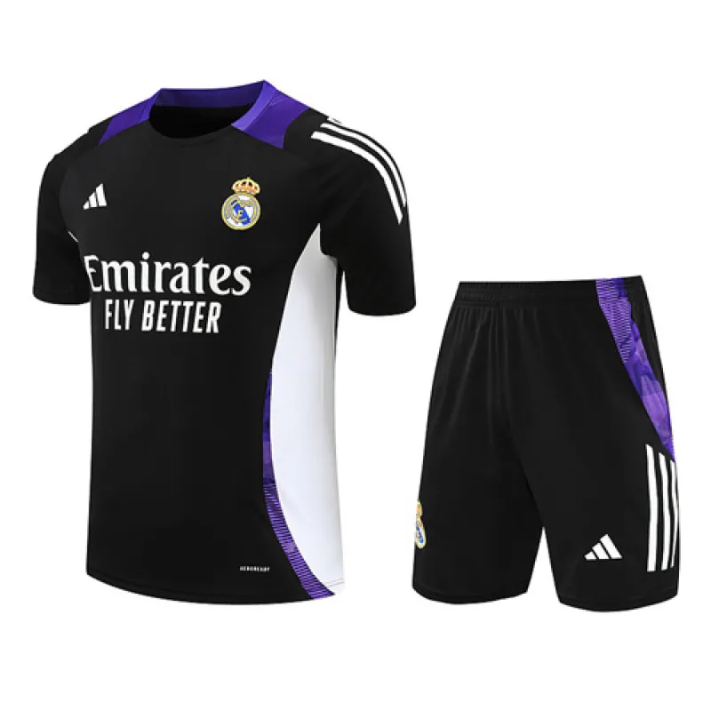 Camiseta de entrenamiento+pantalones cortos del Real Madrid 2024/25 - Negro