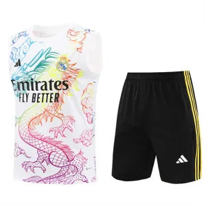 Conjunto de pantalones cortos y chaleco del Real Madrid 2024/25 - Blanca