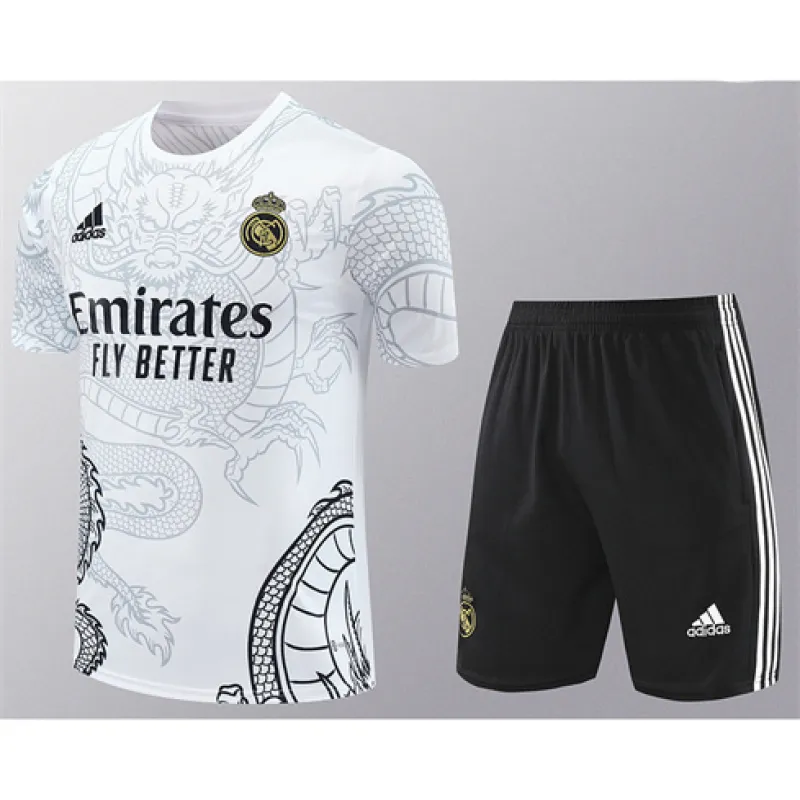Real Madrid Trainingsjersey + Shorts 2024/25 - Weiß