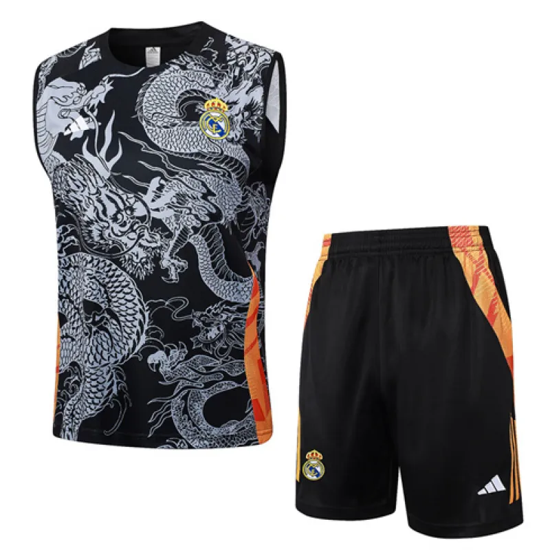 Ensemble shorts et gilet du Real Madrid 2024/25 - Noir