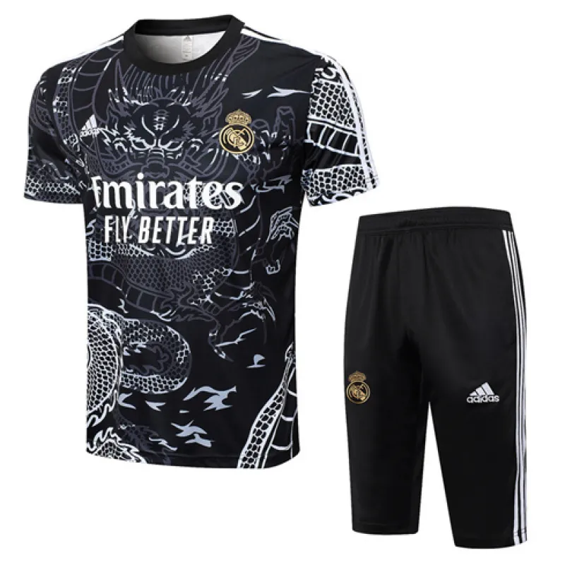 Maglia di allenamento+shorts del Real Madrid 2024/25 - Nero