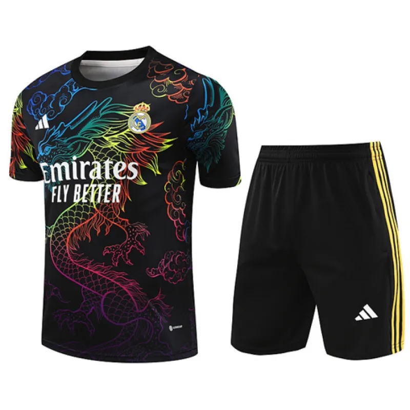 Maglia di allenamento+shorts del Real Madrid 2024/25 - Nero