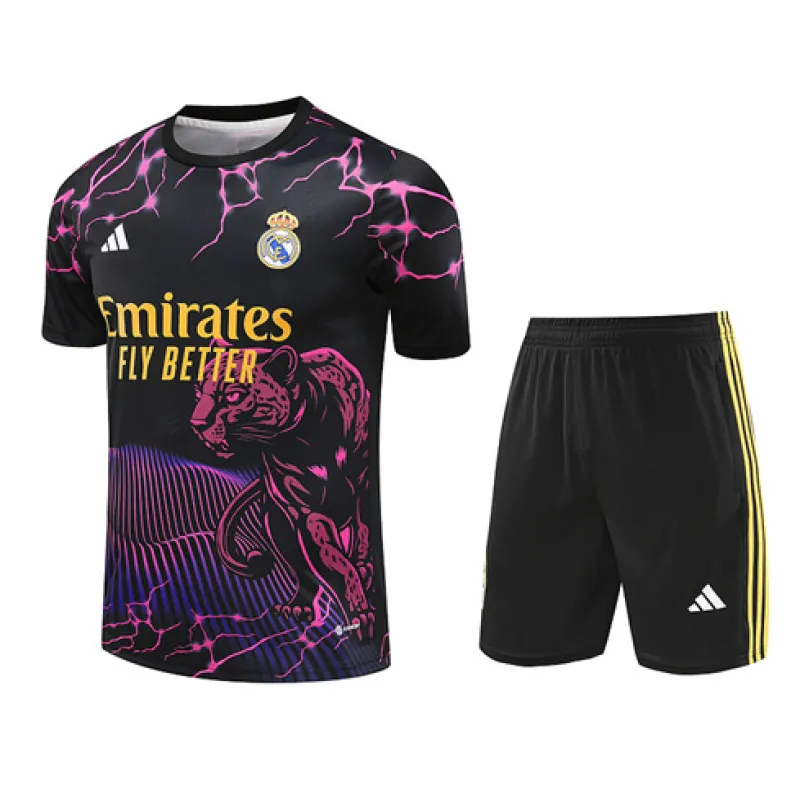 Camiseta de entrenamiento+pantalones cortos del Real Madrid 2024/25 - Negro