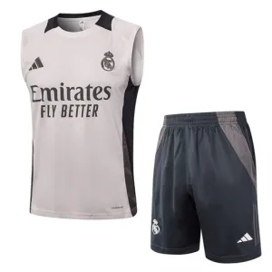 Conjunto de pantalones cortos y chaleco del Real Madrid 2024/25 - Gris