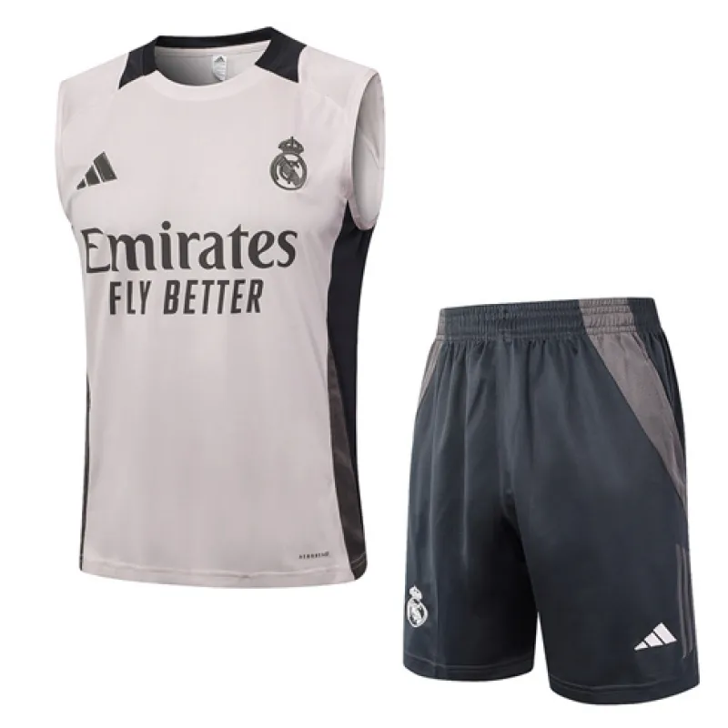 Set di shorts e gilet del Real Madrid 2024/25 - Grigio