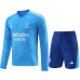 Camiseta de entrenamiento de portero de mangas largas + pantalones cortos del Real Madrid 2024/25 - Azul
