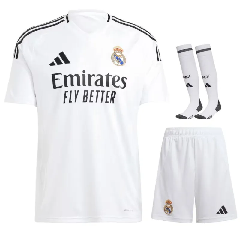 Jeu de maillot pour enfants domicile de Real Madrid 2024/25 - Blanc