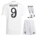 Mbappé Real Madrid 2024/25 Home Kids' Jersey Set - White