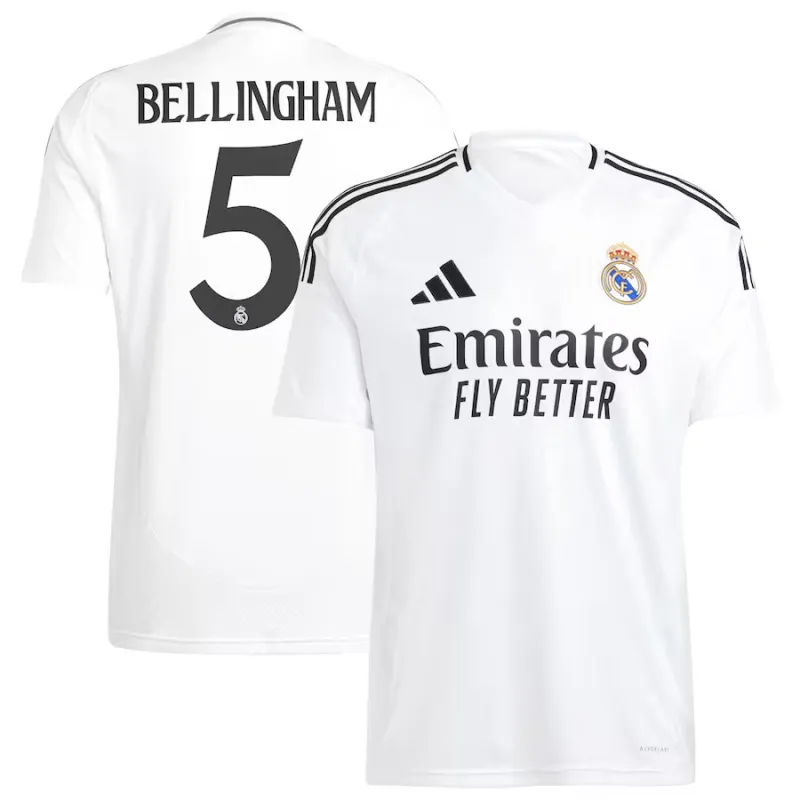 BELLINGHAM - Camiseta de casa de Real Madrid 2024/25 - Blanco