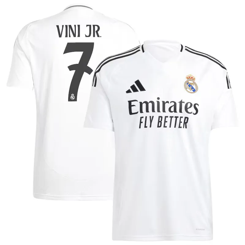 VINI JR - Camiseta de casa de Real Madrid 2024/25 - Blanco
