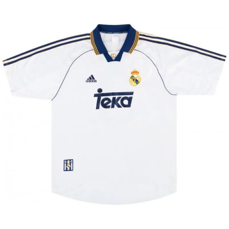 Maglia retro di Raúl  per il Real Madrid, casa 1998-2000 - Bianca