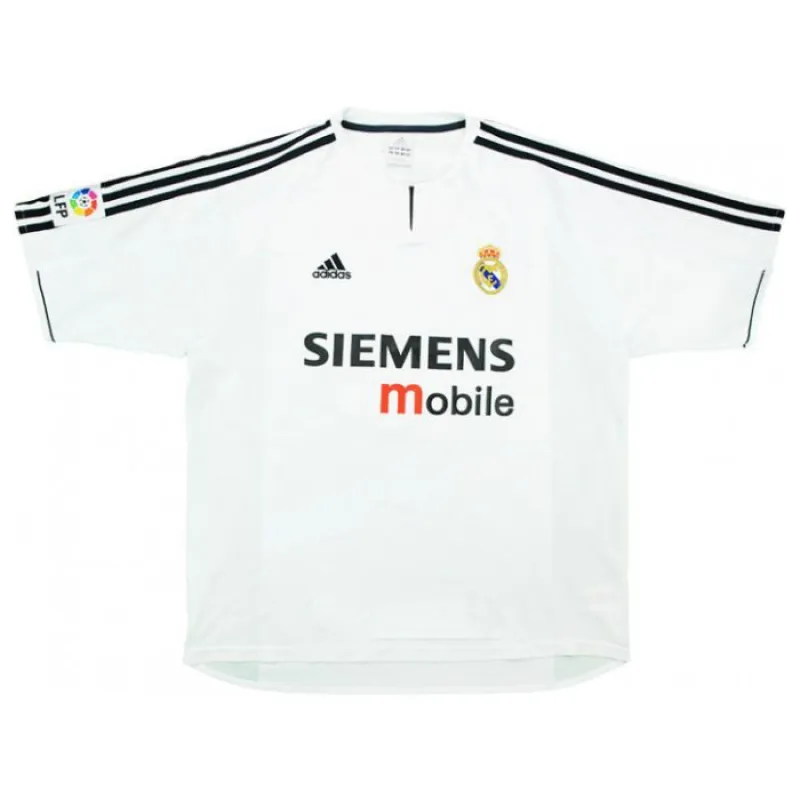 Maillot rétro de Raúl  pour le Real Madrid, domicile 2003/04 - Blanc