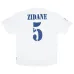 Maillot rétro de Zidane  pour le Real Madrid, domicile 2001/02 - Blanc